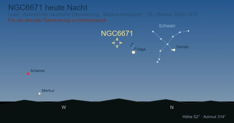 NGC6671 heute Nacht