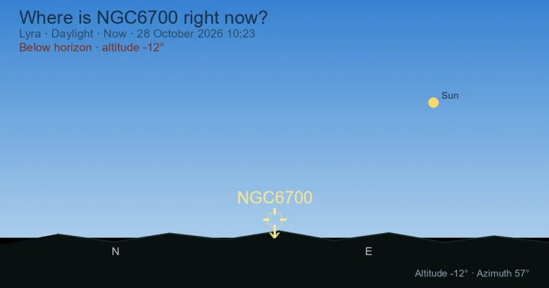 Where is NGC6700 right now?