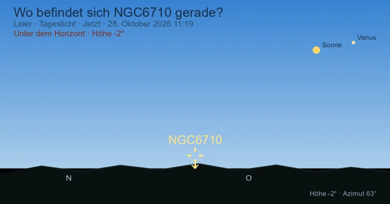 Wo befindet sich NGC6710 gerade?