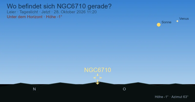 Wo befindet sich NGC6710 gerade?