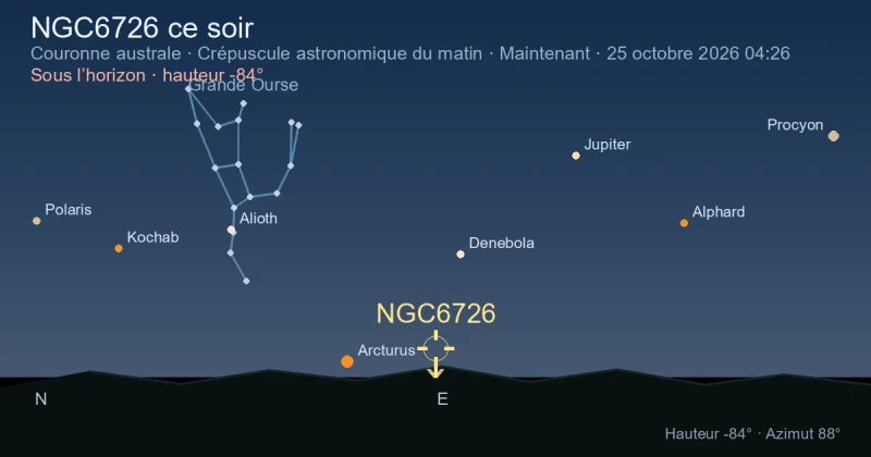 NGC6726 ce soir