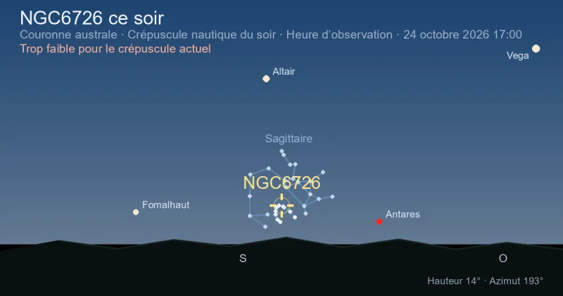 NGC6726 ce soir
