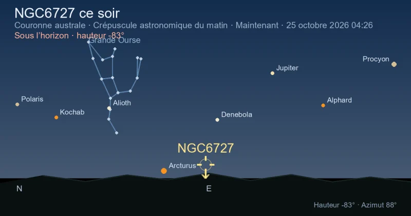 NGC6727 ce soir
