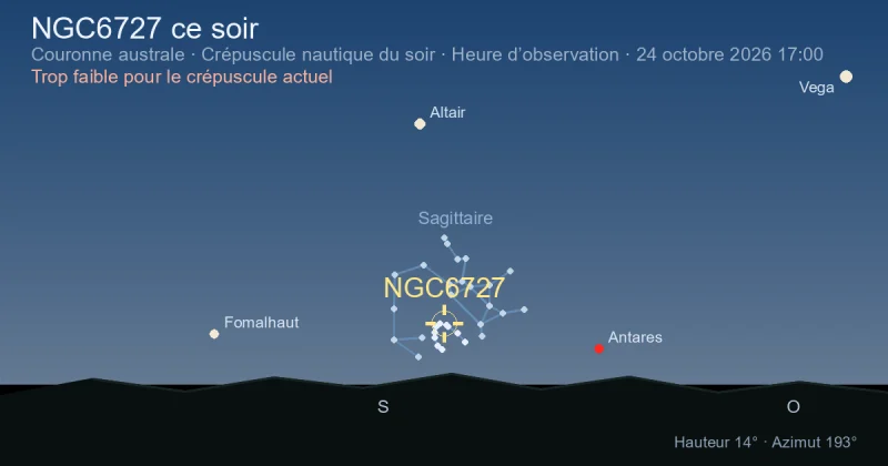 NGC6727 ce soir