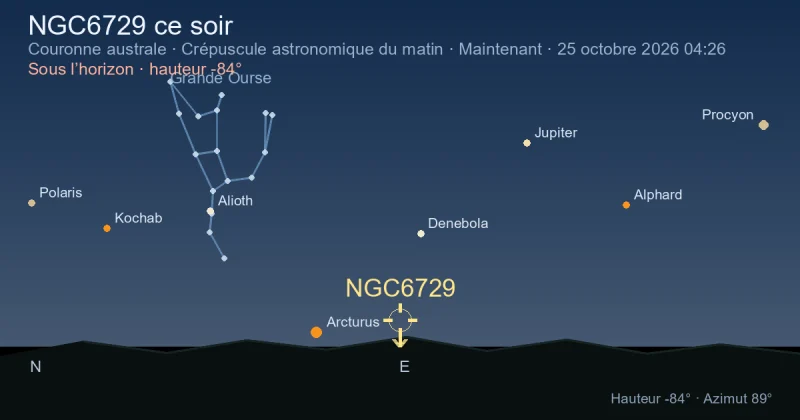 NGC6729 ce soir