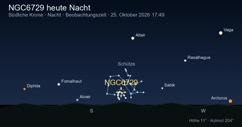 NGC6729 heute Nacht