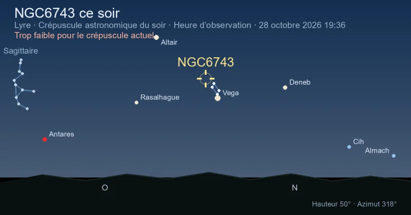 NGC6743 ce soir