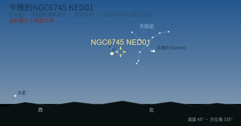 今晚的NGC6745 NED01