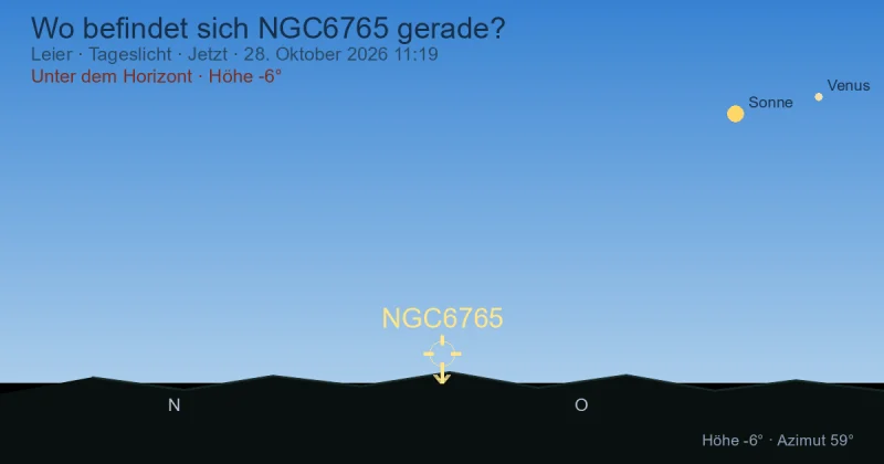 Wo befindet sich NGC6765 gerade?