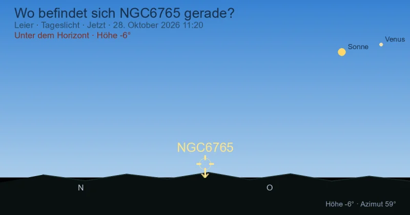 Wo befindet sich NGC6765 gerade?