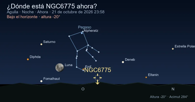¿Dónde está NGC6775 ahora?
