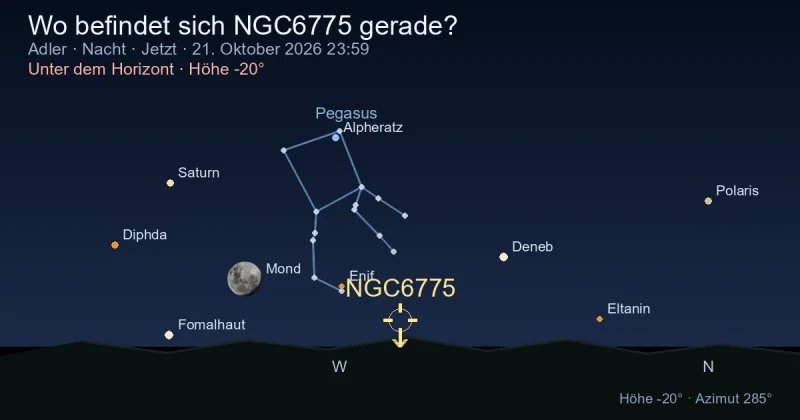 Wo befindet sich NGC6775 gerade?