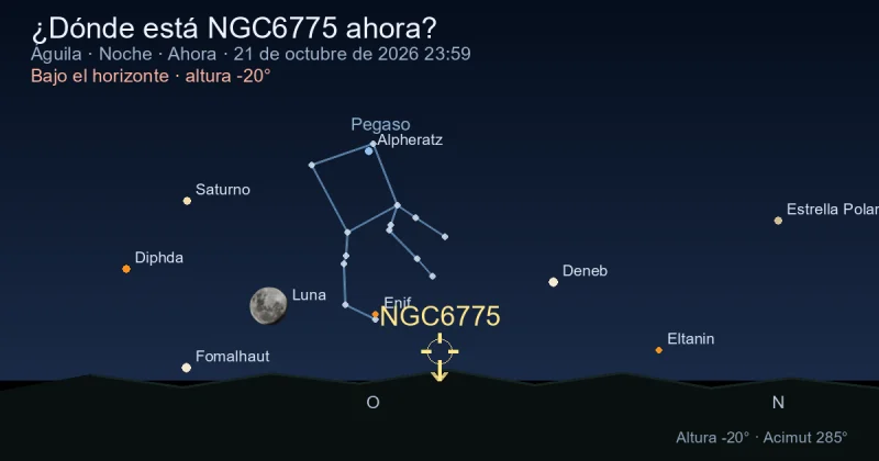 ¿Dónde está NGC6775 ahora?