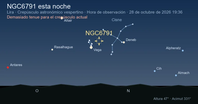 NGC6791 esta noche