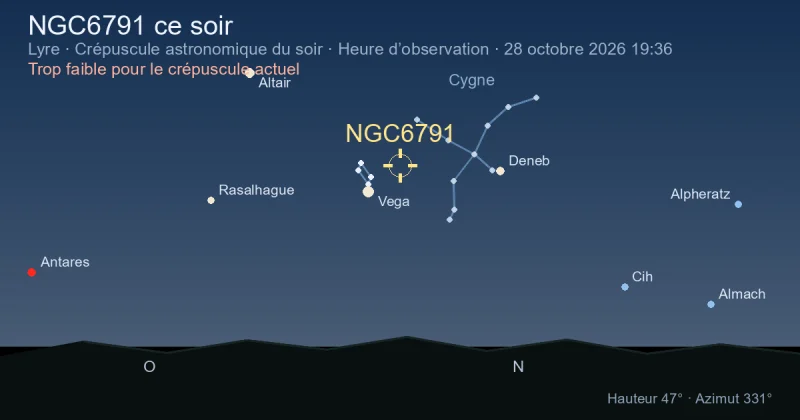 NGC6791 ce soir