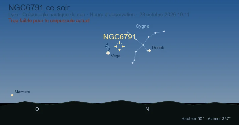 NGC6791 ce soir