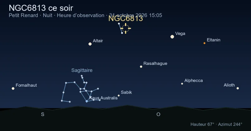 NGC6813 ce soir