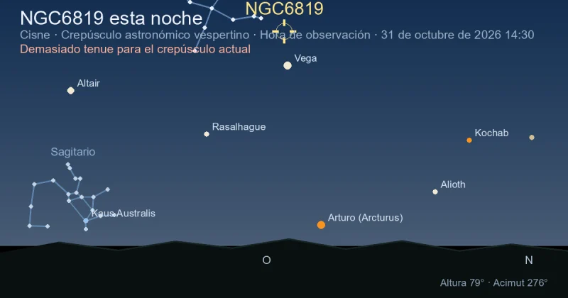 NGC6819 esta noche