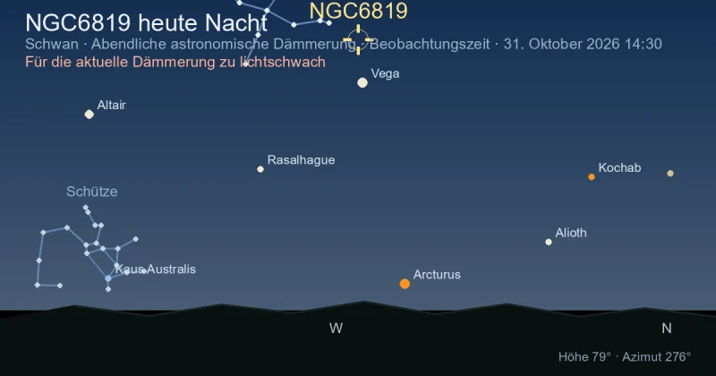 NGC6819 heute Nacht