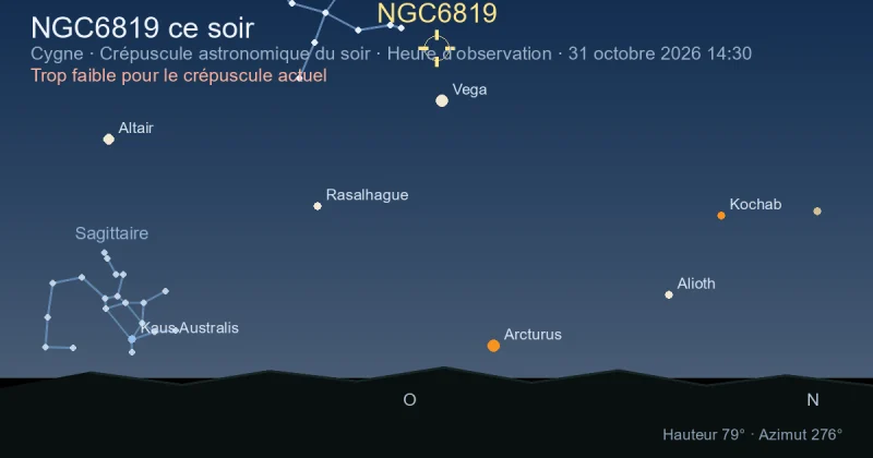 NGC6819 ce soir