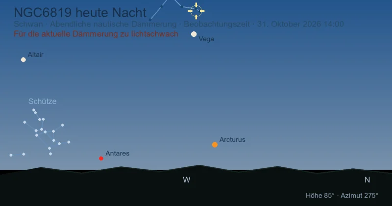 NGC6819 heute Nacht