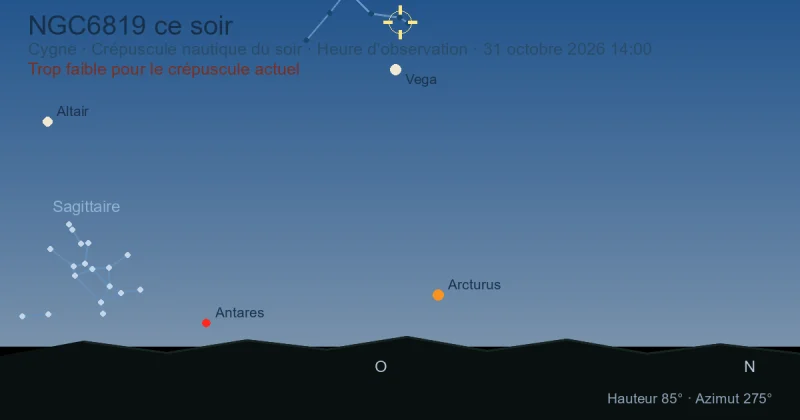 NGC6819 ce soir