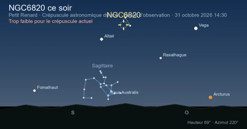 NGC6820 ce soir