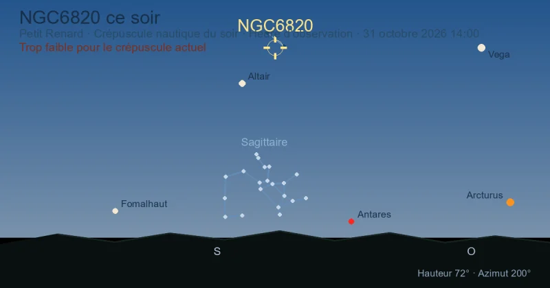 NGC6820 ce soir