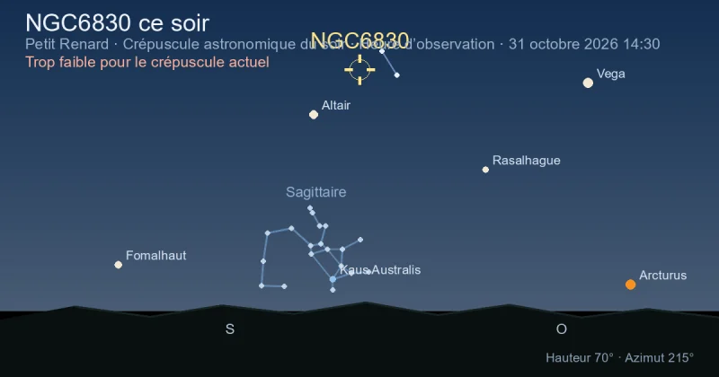 NGC6830 ce soir