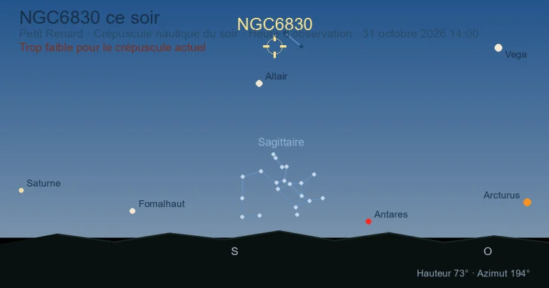NGC6830 ce soir