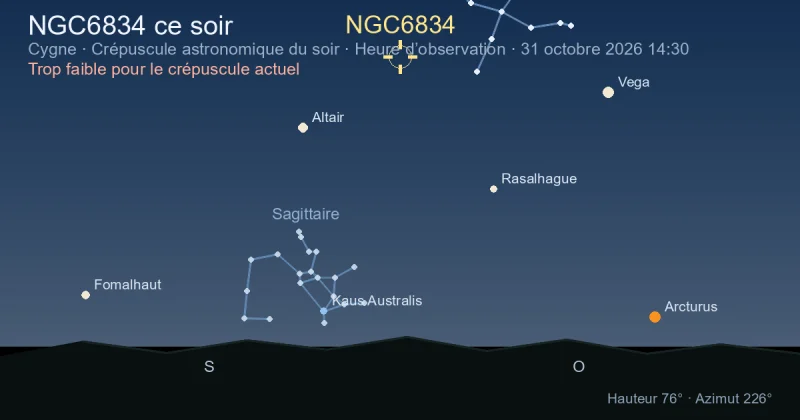 NGC6834 ce soir