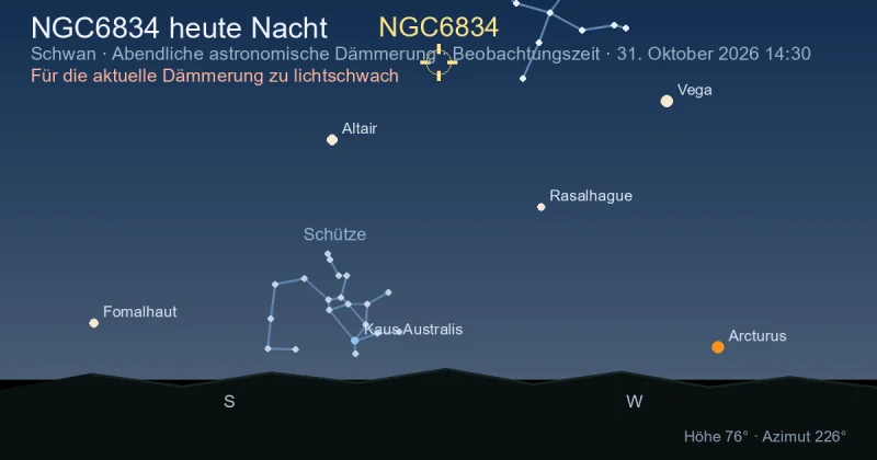 NGC6834 heute Nacht