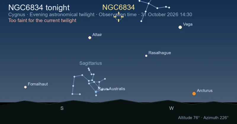 NGC6834 tonight