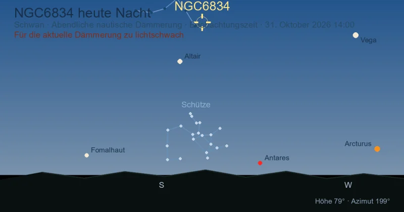 NGC6834 heute Nacht