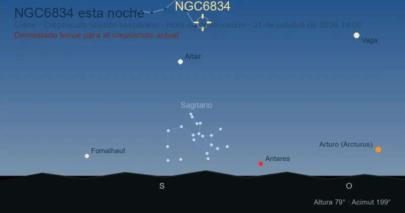 NGC6834 esta noche