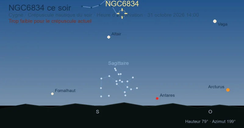 NGC6834 ce soir