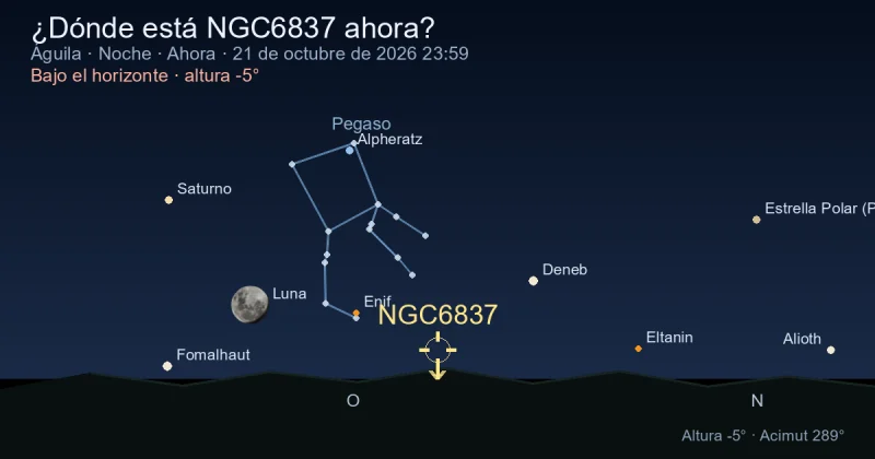 ¿Dónde está NGC6837 ahora?