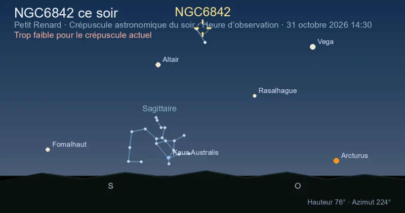 NGC6842 ce soir