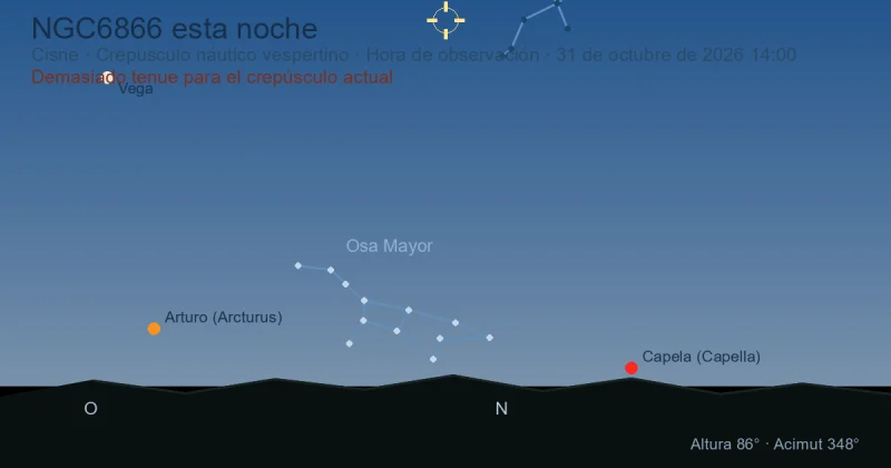NGC6866 esta noche