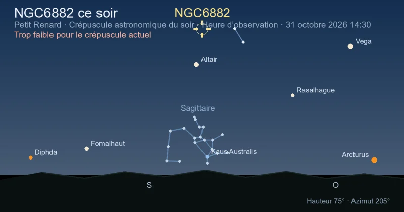 NGC6882 ce soir