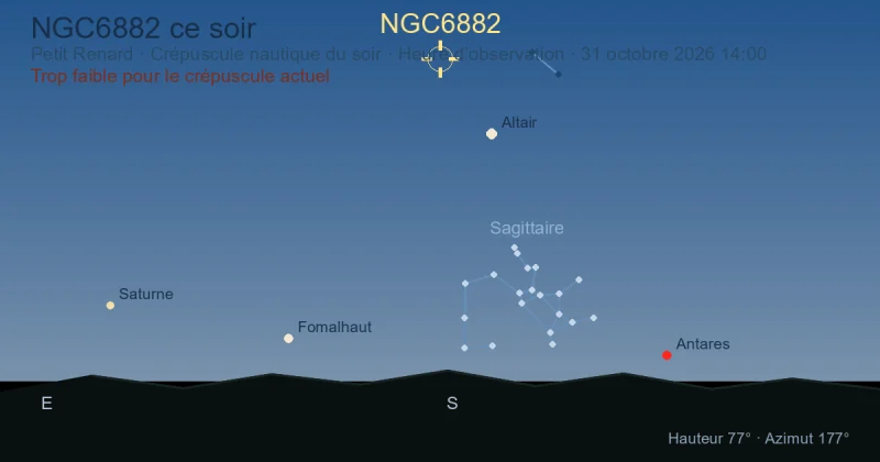 NGC6882 ce soir