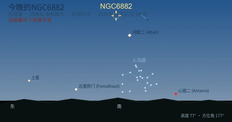 今晚的NGC6882