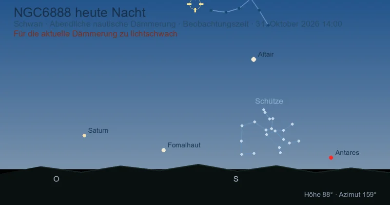 NGC6888 heute Nacht
