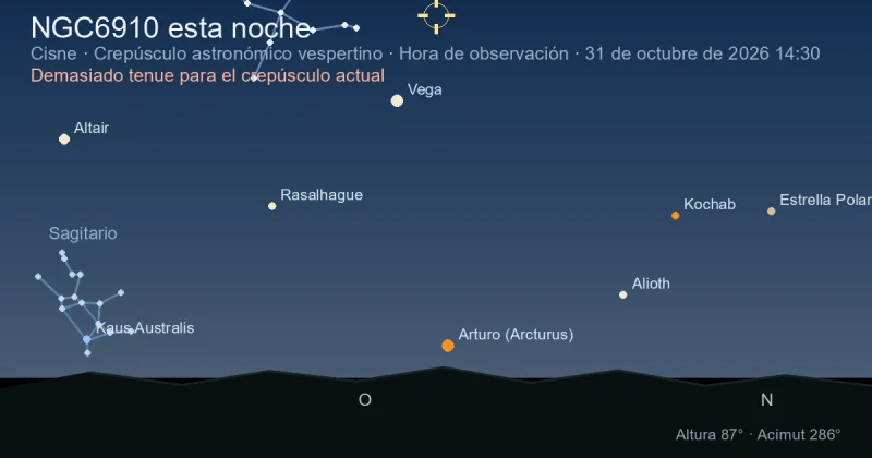 NGC6910 esta noche