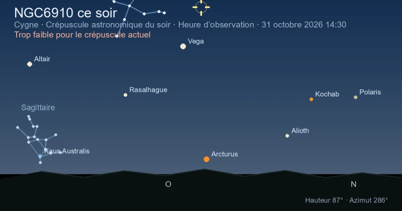 NGC6910 ce soir