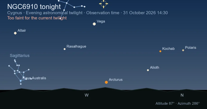 NGC6910 tonight
