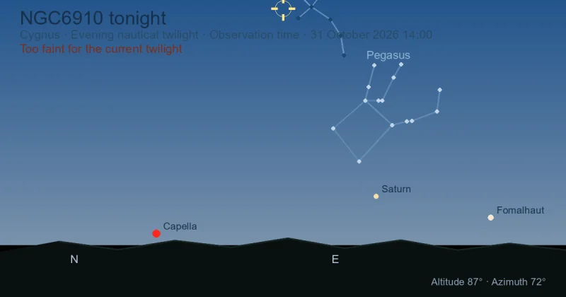 NGC6910 tonight