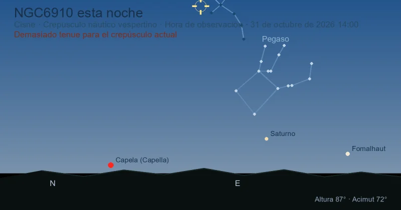 NGC6910 esta noche