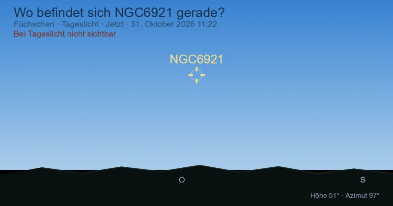 Wo befindet sich NGC6921 gerade?