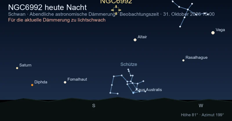 NGC6992 heute Nacht